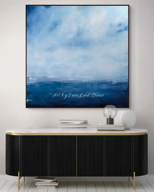 Harmony coastal ocean landscape painting Limited Edition fine art print by Tara Lorel Stower