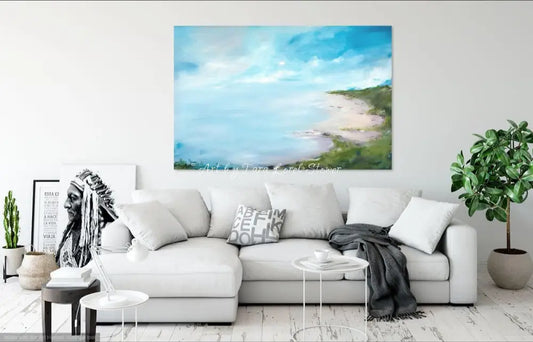 National Park Noosa ocean landscape LIMITE EDITION Print Artwork by Tara Lorel Stower