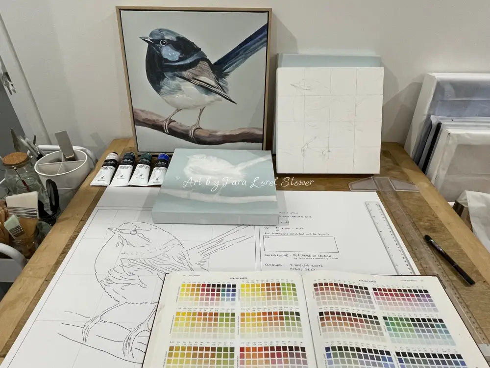 Fairy Wren - Acrylic on Canvas Day Retreat - SATURDAY 08 NOVEMBER 2025