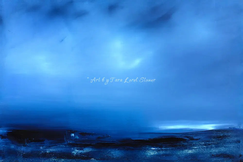 Low Tide ocean seascape original painting by Tara Lorel Stower