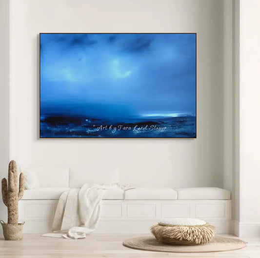 Low Tide ocean seascape original painting by Tara Lorel Stower