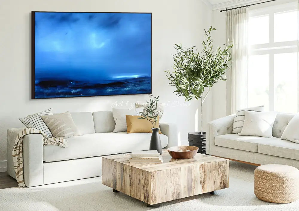 Low Tide ocean seascape original painting by Tara Lorel Stower