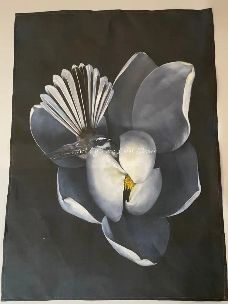 Magnolia’s Gentle Guardian - 100% Linen Tea Towel