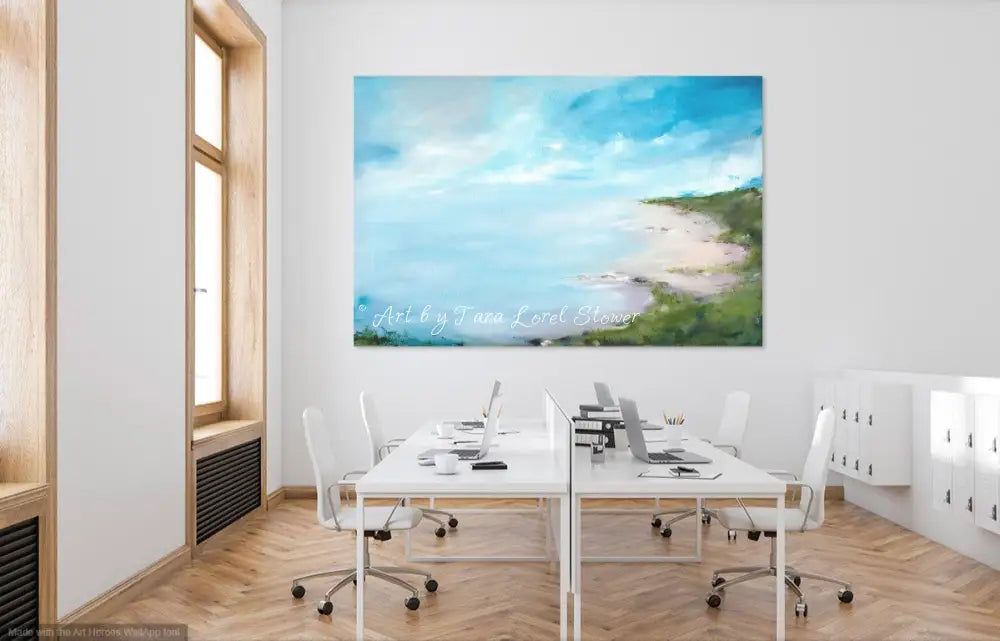 National Park Noosa ocean landscape LIMITE EDITION Print Artwork by Tara Lorel Stower