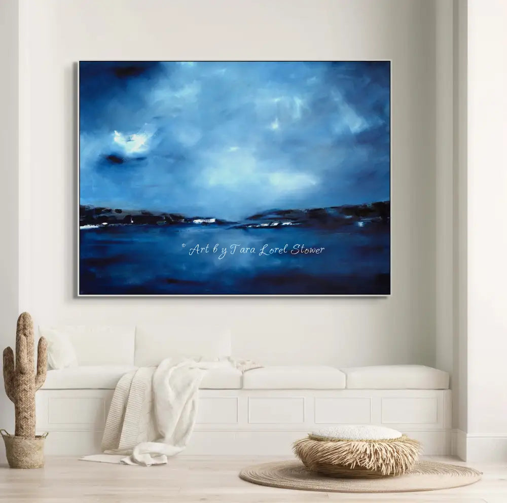 Outer Limits Coastal Ocean Original Oil Painting by Tara Lorel Stower