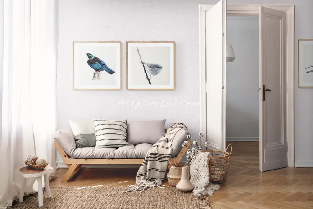 Portrait of a Tui Bird LIMITED EDITION Print Artwork by Tara Lorel Stower