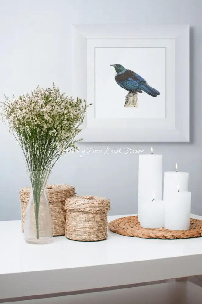 Portrait of a Tui - Archival Print 250 x 250 mm