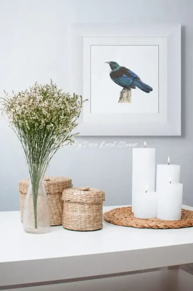 Portrait of a Tui - Archival Print 250 x 250 mm