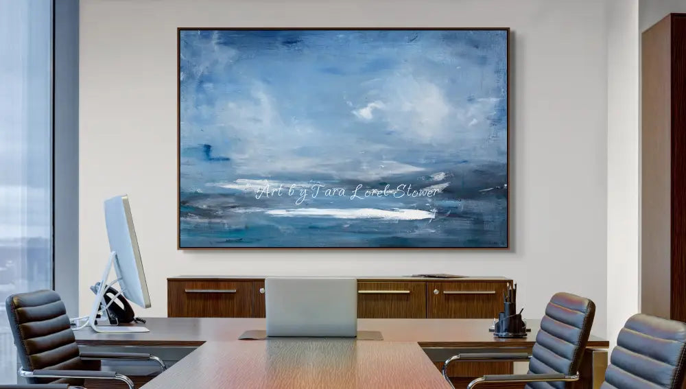 Silver Skies ocean seascape Limited Edition fine art print by Tara Lorel Stower
