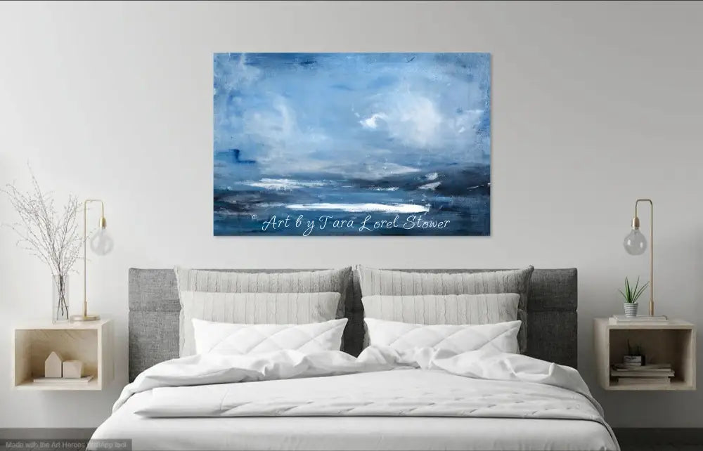 Silver Skies ocean seascape Limited Edition fine art print by Tara Lorel Stower